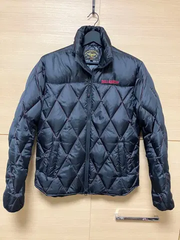 SKULL FLIGHT 블랙 다운 자켓