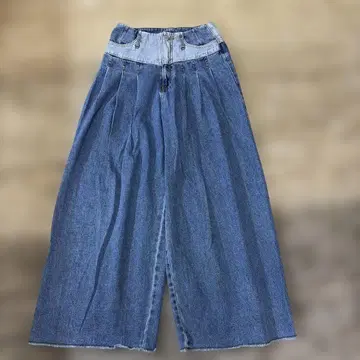 릴리 브라운 턱 와이드 데님 O 사이즈