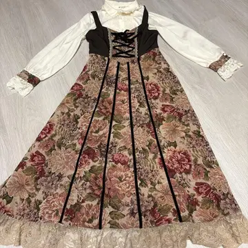 엑시즈팜 WEB 한정판 고블랑 직조 오버롤 스커트 셔츠