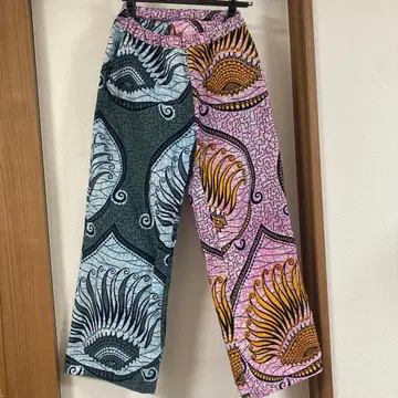 아프리칸 바틱 Jua 좌우 무늬 차이 팬츠