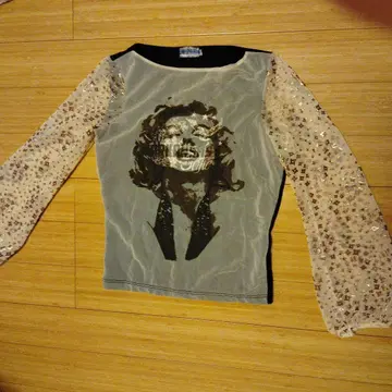 cultura 시스루 긴팔 T셔츠