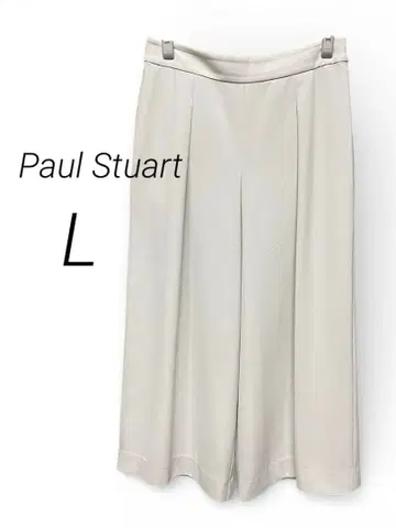 Paul Stuart 폴 스튜어트 화이트 그레이 와이드 팬츠