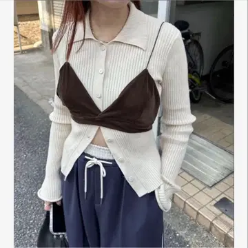 인기! PILIT 브라운 벨로아 브라 뷔스티에