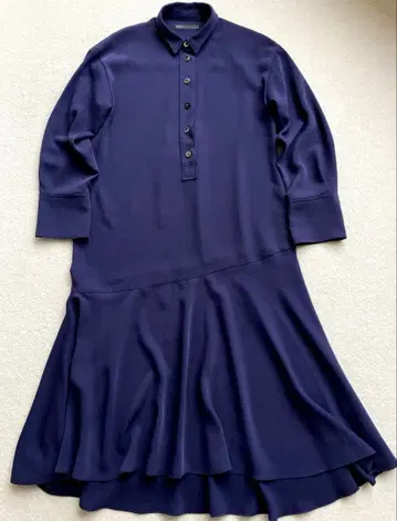 Noble 노블 비대칭 라인 셔츠 원피스