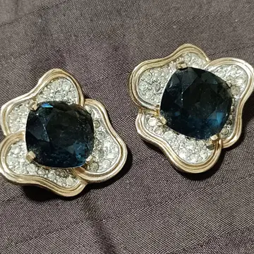 [레어] 파네타 빈티지 귀찌 그린 스톤 각인 한쪽만