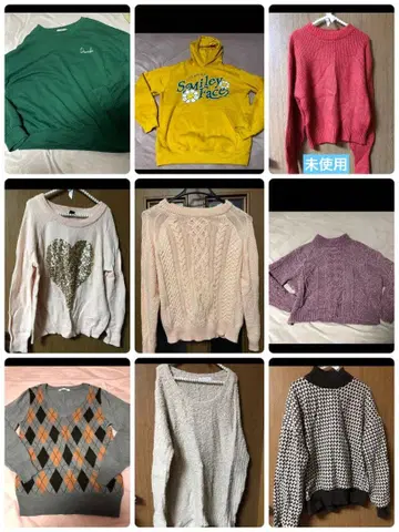 여성용 니트 겨울 상품 스웨터 묶음 판매