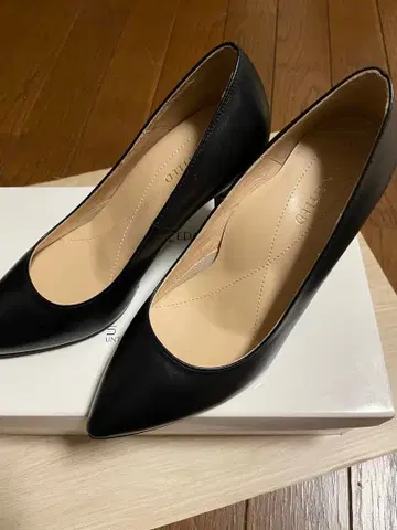새상품급 언타이틀 블랙 스틸레토 하이힐 22cm