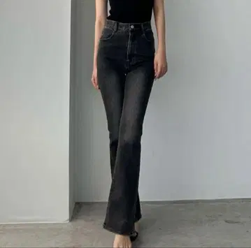 Louere 스트레치 플레어 데님 팬츠 L 사이즈