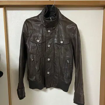 브라운 가죽 자켓 천연 가죽 YAMAKEN APPAREL