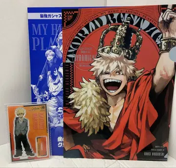 쿠라스시 최강 점프 클리어 파일 아크릴 슬라이드 바쿠고 카츠키 2점 세트