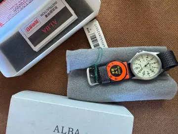 ALBA 손목시계 화이트 다이얼