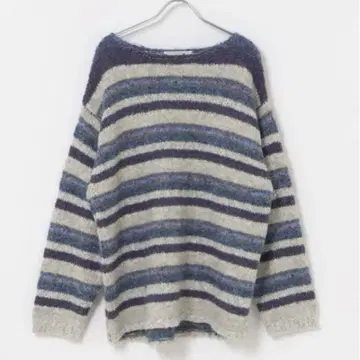 KBF 멀티 보더 루즈 니트