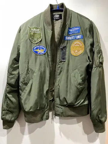 MA-1 플라이트 자켓 밀리터리 올리브 그린 M 사이즈