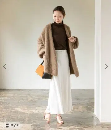 noble 새틴 머메이드 스커트