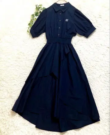 [ 새상품급 ] mily bilet 가슴 자수 프릴 스커트 원피스 L