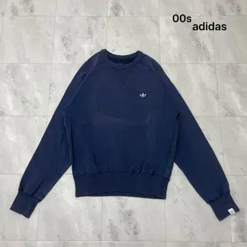 00s 아디다스 맨투맨 자수 로고 래글런 아메카지 y2k US 구제 의류