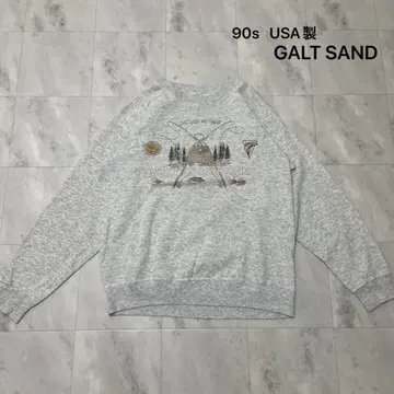 90s USA제 가르트 샌드 Fly Fishing 맨투맨 아메카지