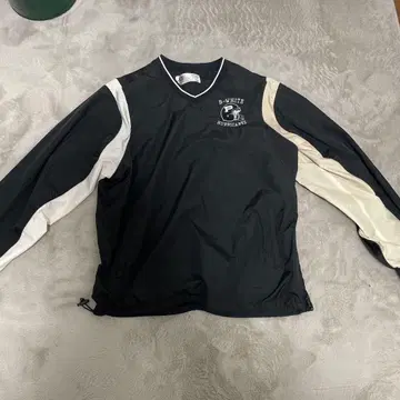 Allesan Athletic 긴팔 나일론 자켓 L 블랙 화이트