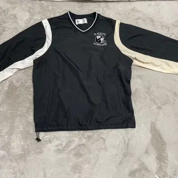 Allesan Athletic 긴팔 나일론 자켓 L 블랙 화이트