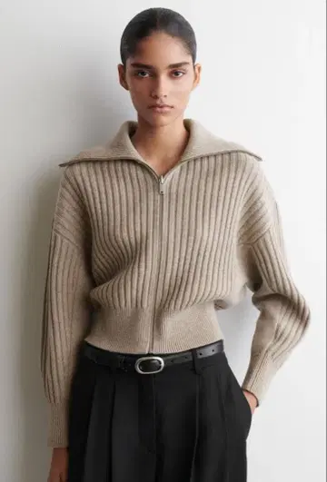 COS 리브 메리노울 자켓