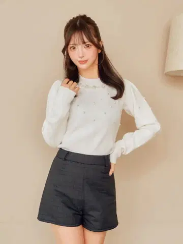 다리치 Darich 랜덤 펄 니트탑