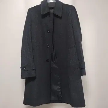 [ 미사용 ] 그레이 체크 스텐카라 코트 UNITEDARROWS