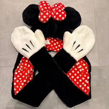 미니 마우스 플리스 모자 도쿄 디즈니 리조트