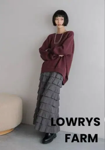 [ 이번 시즌 신상 ] LOWRYS FARM 티어드 프릴 스커트