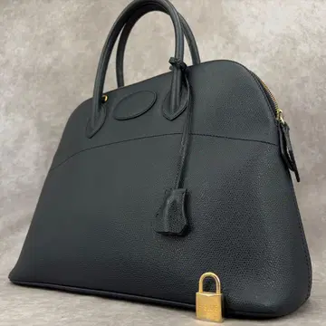 H BLUE MILANO 핸드백 토트 2way 가죽 네이비