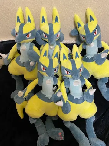 루카리오 봉제 인형 5개