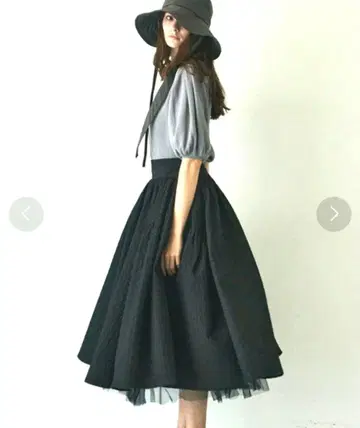 LA BELLE ETUDE 볼륨 스커트 자카드 튤