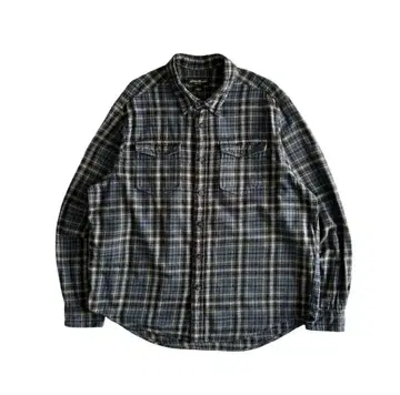 00s 초기 에디 바우어 섀도우 체크 뱀 플란넬 셔츠 XL
