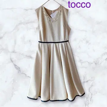토코 클로젯 tocco 원피스 트위드 미사용 새상품 비쥬 플레어