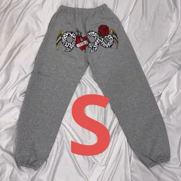 9090 girl x Ed Hardy 90 로고 스웻 팬츠