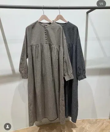 [ 새상품급/밑단 기장 수선 완료 ] 늑대와 올빼미 원피스 브라운