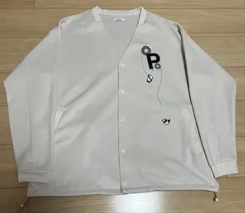 [ 거의 미사용 ] graniph XL 화이트 가디건 팬더