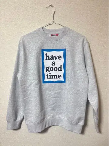 have a good time 그레이 맨투맨 M