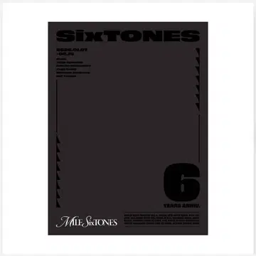 SixTONES 라이브 팜플렛 MILESixTONES
