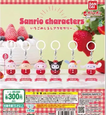 산리오 캐릭터 딸기 메지루시 액세서리