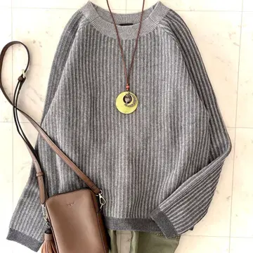 새상품급 Theory (띠어리) 울 100% 오버 사이즈 리브 풀오버