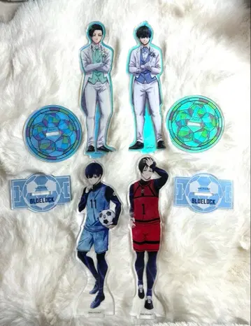 블루 록 전시회 아크릴 스탠드 이토시 린 이사기 요이치 4개 세트