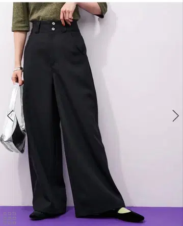 ADAM ET ROPE' 하이웨스트 와이드 팬츠