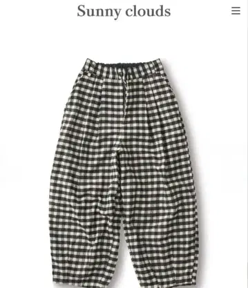 체크 무늬 와이드 팬츠 MT 사이즈