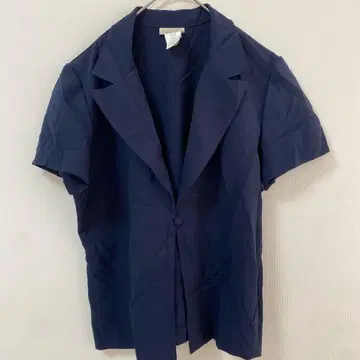 EXPRESSIONS 네이비 반팔 셔츠 사이즈 16