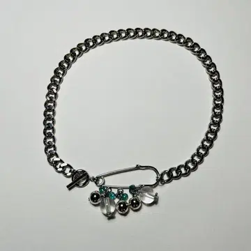 [ 새상품 미사용 ] 목걸이 핸드메이드 실버 초커 액세서리