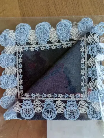 치카자와 레이스 타월 손수건 도라에몽 네이비