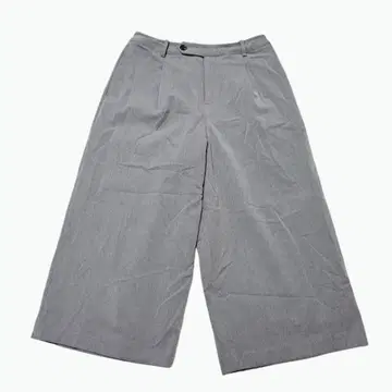 쁘띠 옹플뢰르 [ 70-95 ] 와이드 팬츠 그레이 계열 깔끔 하이라이즈