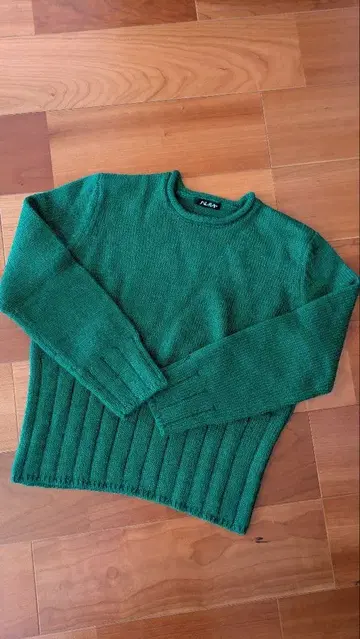 하레루야 그린 리브 스웨터