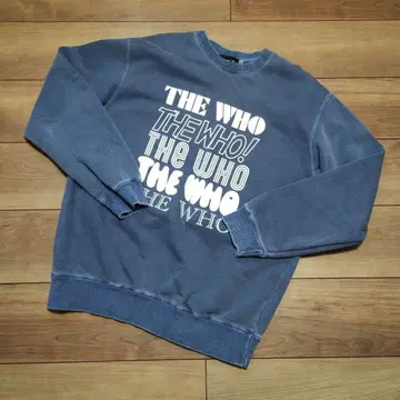 GOOD ROCK SPEED 더 후 로고 프린트 맨투맨 블루