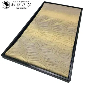 후쿠로 오비 곡선 무늬 그라데이션 금실 골드 컬러 O-4524